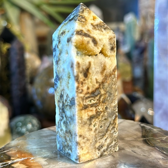 🔥SALE🔥 Sphalerite Druzy 4 Sided Crystal Point! - Picture 3 of 7